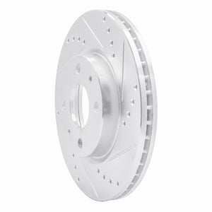 R1 10-15 Renault SANDERO (Mexico) Front Right Drilled & Slotted Silver Brake Rotor