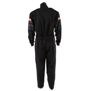 RaceQuip Black SFI-1 1-L Suit - Medium Tall