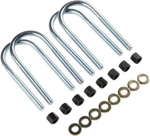 Fabtech Square U-Bolt Kit - 9/16-18 x 12.50 x 3.10