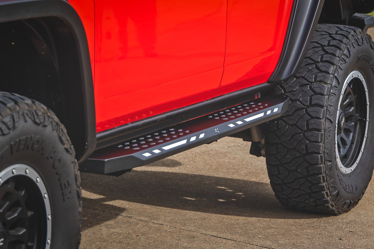 Rough Country AC2 Running Boards Amber/White | 4-Door | Ford Bronco 4WD (2021-2026)