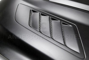 Anderson Composites 15-16 Ford Mustang (Excl. GT350/GT350R) Ram Air Fiberglass Hood