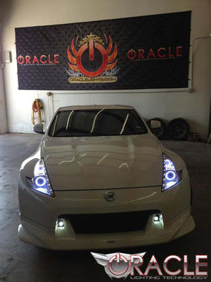 Oracle Nissan 370 Z 09-20 Dual Halo Kit - ColorSHIFT w/ Simple Controller