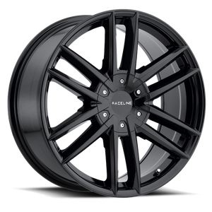 Raceline 158B Impulse 20x8.5in / 6x139.7/6x135 BP / 15mm Offset / 106.1mm Bore - Gloss Black Wheel