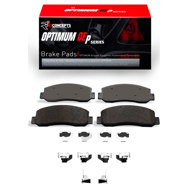 R1 10-12 Ford F-350 Super Duty 4WD Front Optimum OE Pads & Hardware Kit