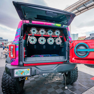 DS18 21-25 Ford Bronco 4-Door Overhead Bar Fits 4 x 8in/2x 6.5in/2x 3.78in (Speakers Not Included)