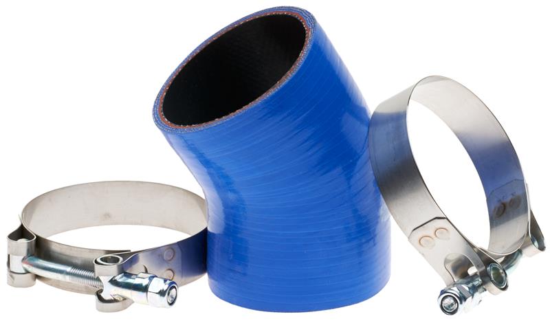Gates 03-04 Ford Super Duty V-8 6.0L Diesel Turbo To Pipe Hot Side Turbocharger Hose Kit (Molded)