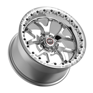 Weld S76 Beadlock 17x10/5x120/7.2 BS/3.18 HB - Polished Center - Polished Shell - Black SBL Wheel