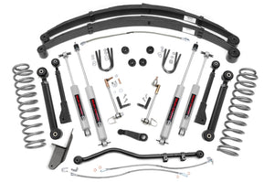 Rough Country 4.5 Inch Lift Kit RR Springs | X-Series | Jeep Cherokee XJ 2WD/4WD (84-01)