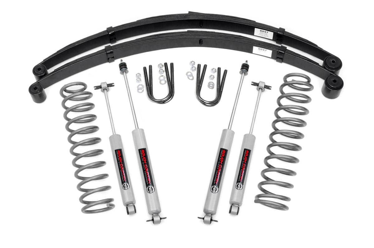 Rough Country 3 Inch Lift Kit | Jeep Cherokee XJ 2WD/4WD (1984-2001)
