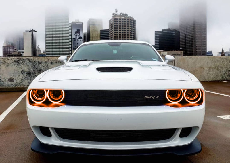 Oracle Dodge Challenger 15-21 LED Waterproof Halo Kit - ColorSHIFT w/o Controller