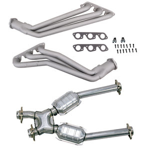 BBK 99-04 Ford Mustang V6 1-5/8in Long Tube Headers w/High Flow Catted X-Pipe (Ti Ceramic)