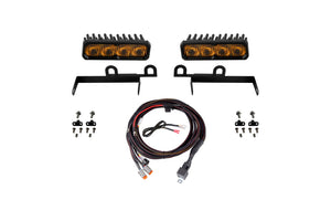 Diode Dynamics 2013-2018 Ram 1500 Ram SportExpress SS6 Sport LED Kit Yellow Fog 3000K