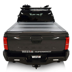 Westin 24-26 Toyota Tacoma 2WD/4WD 5ft. Bed Hard Tri-Fold Tonneau Cover - Black