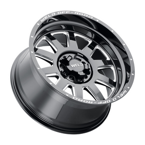 Weld Stealth 18x9 / 5x114.3 / 4.5 BS / 78.1 HB - Gloss Black Milled - Non-BL Wheel