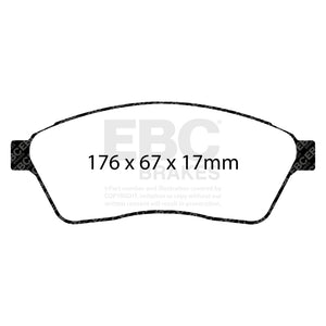 EBC 10-11 Cadillac SRX 2.8 Turbo Yellowstuff Front Brake Pads