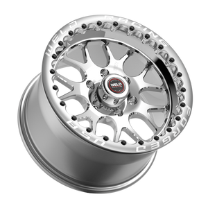 Weld S77 HD Beadlock 17x10/6x139.7/6.2 BS/3.54 HB-Polished Center-Polished Shell-Black SBL Wheel