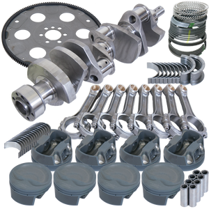 Eagle Chevy 350 1Pc 3.750in Crank 6.000in I-Beam Rod 4.060in Pistons 153 Tooth FP Balanced Assembly