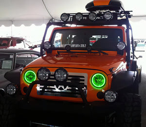 Oracle Jeep Wrangler 07-17 Halo Kit - ColorSHIFT w/o Controller