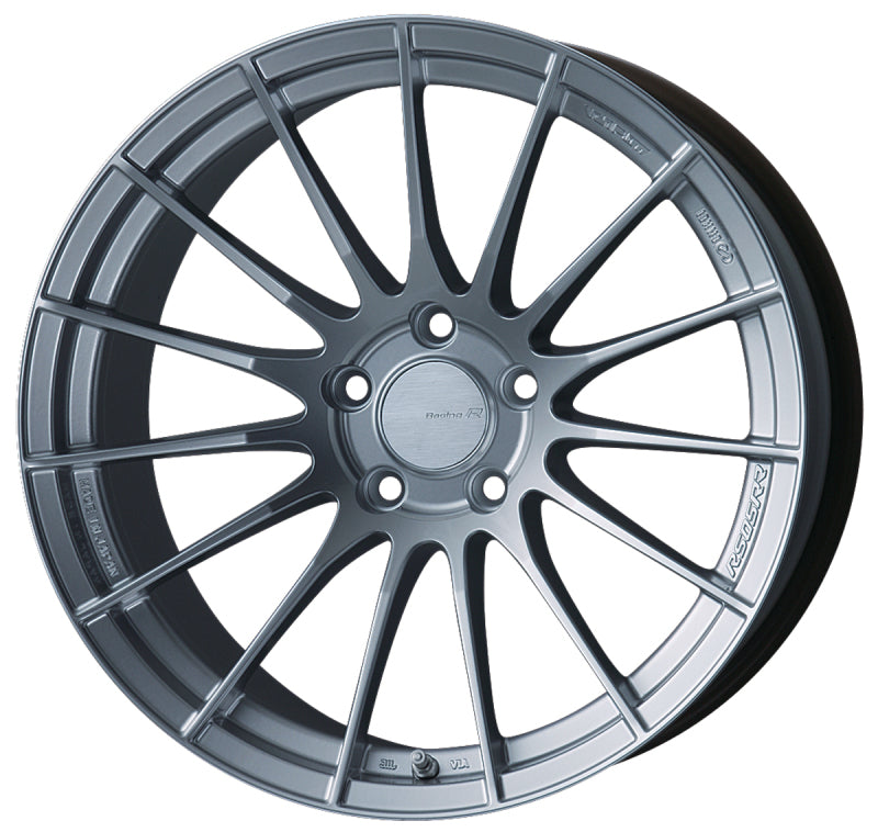 Enkei RS05-RR 18x9.5 35mm ET 5x114.3 75.0 Bore Sparkle Silver Wheel