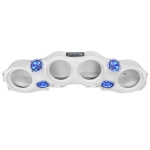 DS18 2018-23 Jeep JL/JLU/JT Soundbar System Fits 4 x 8in Speakers (Not Included)- White