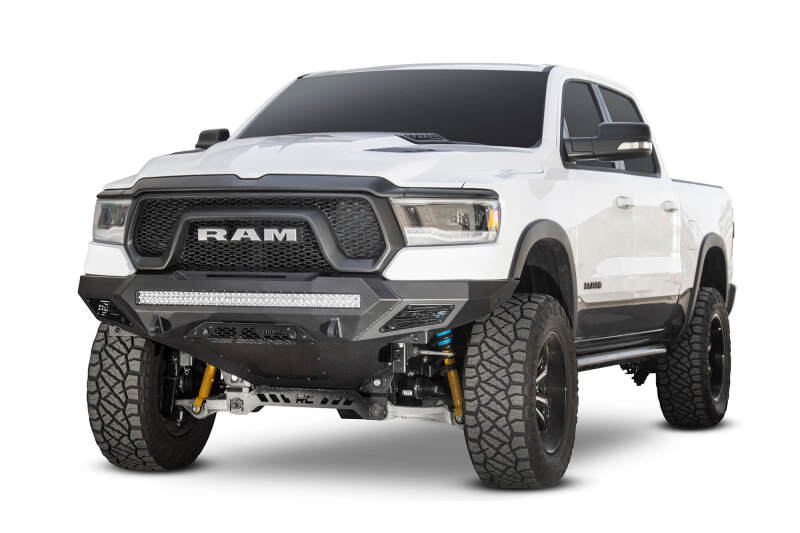 Addictive Desert Designs 2019 Ram Rebel 1500 Stealth Fighter Fr Bumper w/Parking Sensor Cutouts