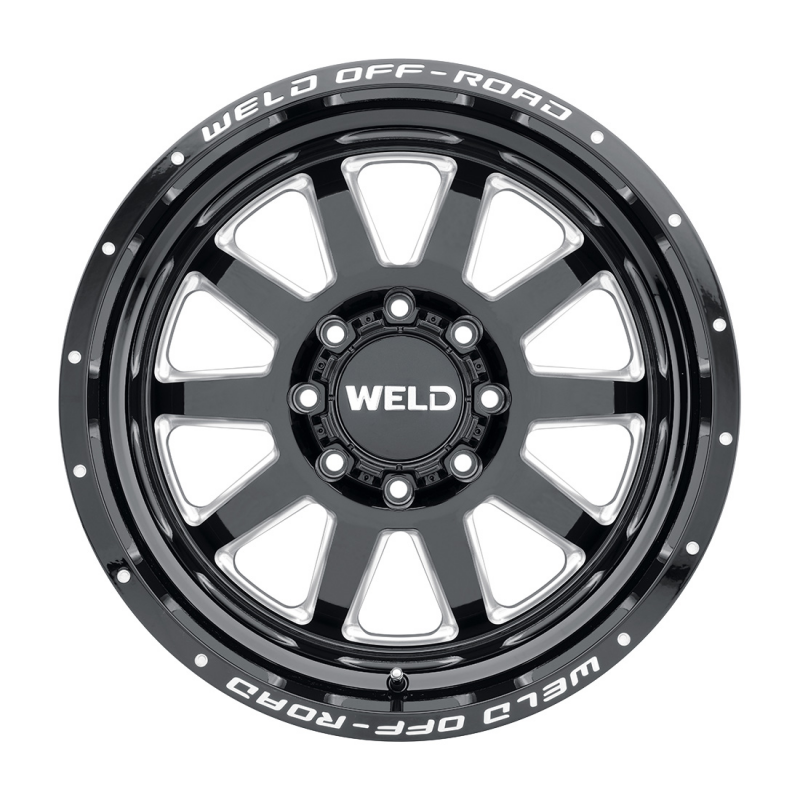 Weld Stealth 18x9 / 8x180 / 5.75 BS / 124.3 HB - Gloss Black Milled - Non-BL Wheel