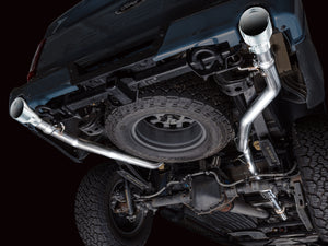 AWE Tuning 2021+ Ford F150 Tremor w/ Bumper Cutouts 0FG Resonated Cat-Back w/ Chrome Silver Tips