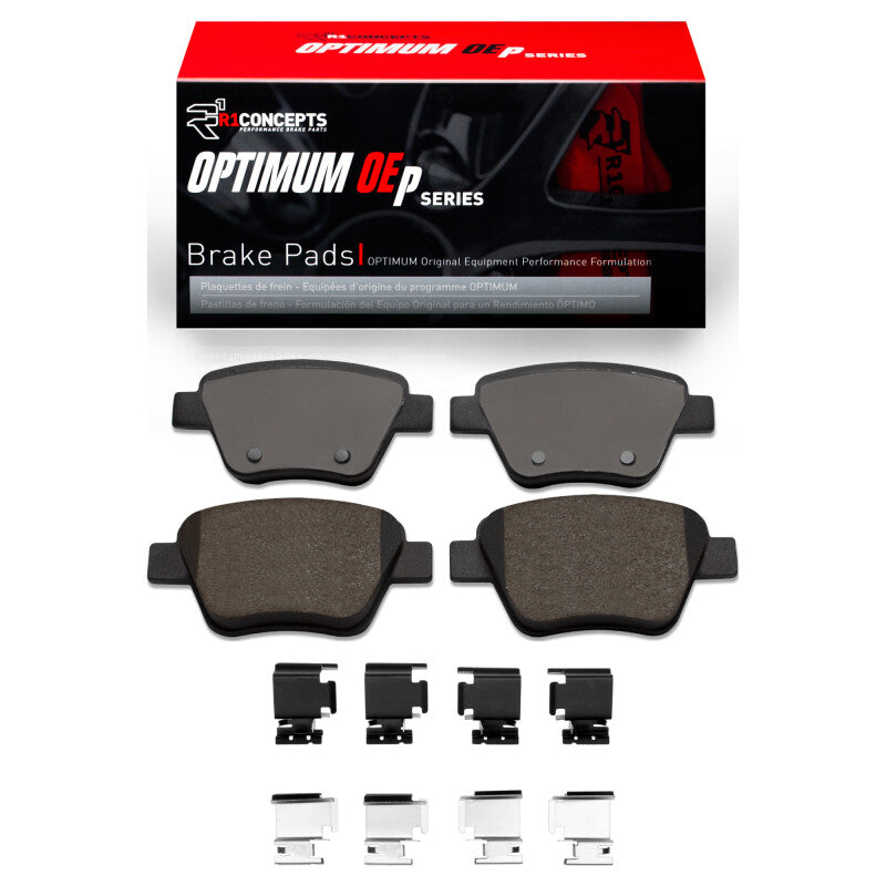 R1 05-16 Audi A3 Rear Optimum OE Brake Pads & Hardware Kit