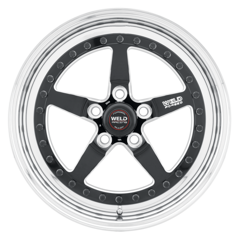 Weld Weldstar 17x5 / 5x120 / 2.2 BS / 3.18 HB - Black Center - Polished Shell - Non-BL Wheel