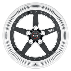 Weld Weldstar 17x8 / 5x4.5 / 5.2 BS / 3.18 HB - Black Center - Polished Shell - Non-BL Wheel