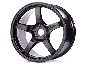 Gram Lights 57CR 18x8.5 +37 5x108 Glass Black Wheel