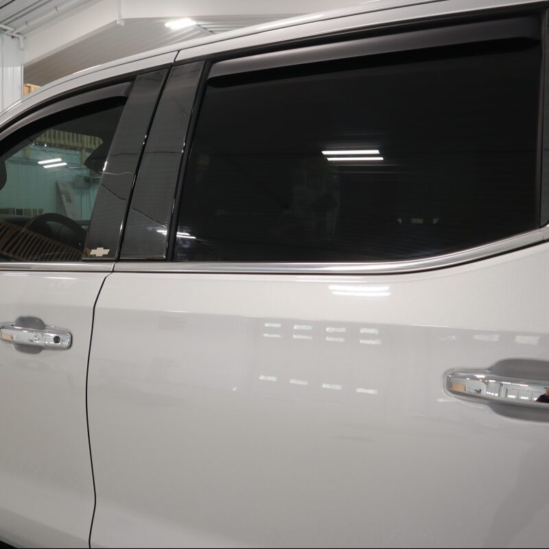 Putco 14-18 Chevy Silverado LD - Fits Double Cab/Crew Cab - 4pcs Black Platinum Pillar Posts