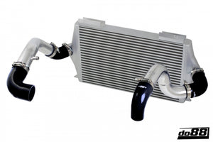 do88 92-98 Volvo 740/940 Turbo (63mm Throttle) BigPack Intercooler Kit w/Black Hoses