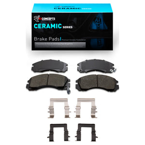 R1 94-00 Mitsubishi Montero Front Ceramic Pads & Hardware Kit