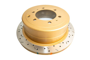 DBA 96-97 Lexus LX 450/ 8/92+ Toyota Landcruiser 80 Series Rear Drilled & Slotted 4000 Series Rotor