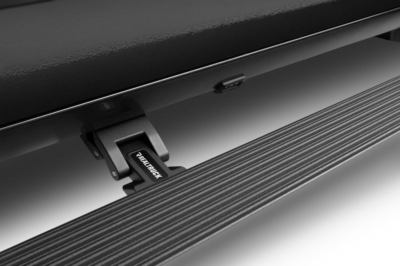 RealTruck 19-24 Ford Ranger Crew Cab 4dr VoltStep Electric Running Board Kit (No Drill) - Tex. Blk