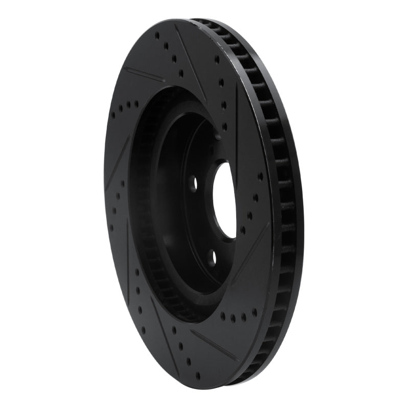 R1 99-03 Renault SCENIC (Mexico) Front Left Drilled & Slotted Black Brake Rotor