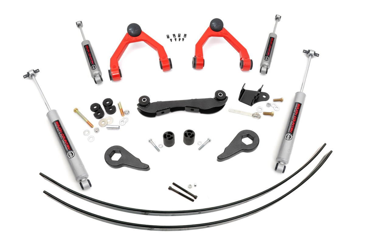 Rough Country 2-3 Inch Lift Kit | Chevy/GMC K1500 Truck/SUV (88-99) - Kit 17030