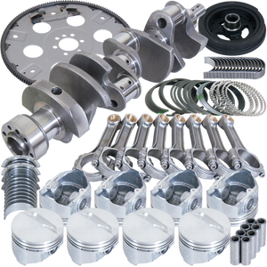 Eagle Chevy 350 1Pc 3.750in Crank 5.700in I-Beam Rods 4.060in Pistons 168 Tooth FP Balanced Assembly