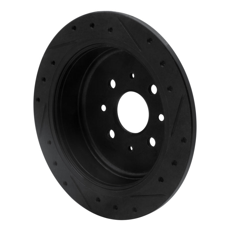 R1 99-03 Renault SCENIC (Mexico) Rear Left Drilled & Slotted Black Brake Rotor