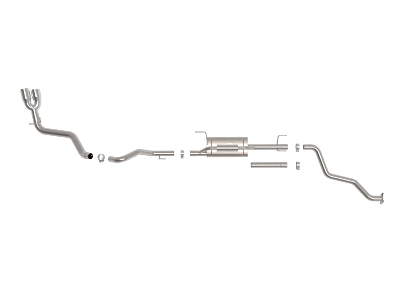 aFe 24-25 Toyota Tacoma L4-2.4L (t) Vulcan Series 2.5in to 3in Cat-Back w/ Polished Tip