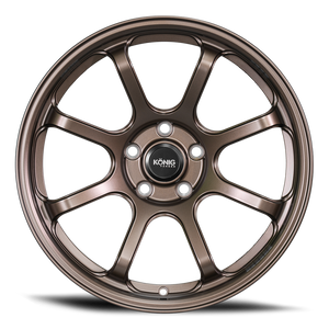 Konig Forged F6SX 17x10 5x114.3 ET45 Race Bronze Wheel (Knurled Bead)