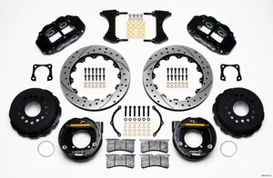 Wilwood Narrow Superlite 4R Rear P-Brk Kit 12.88in Drilled Chevy 12 Bolt-Spec 3.15in Bearing