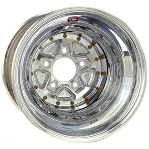 Weld Alumastar Pro 16x18 / 5x5.5 / 6 BS - Polished Center - Polished Shell - Polished DBL Wheel