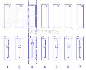 King Engine Bearings BMW B58B30A Main Bearing Set