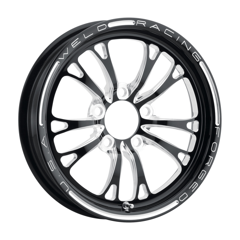 Weld V-Series Frontrunner 15x3.5 / 5x4.75 / 1.75 BS / 3.18 HB - Gloss Black Milled - Non-BL Wheel