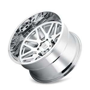 Cali Off-Road 9115 Invader 24x14 / 8x165.1 BP / -76mm Offset / 125.2mm Hub Chrome Wheel