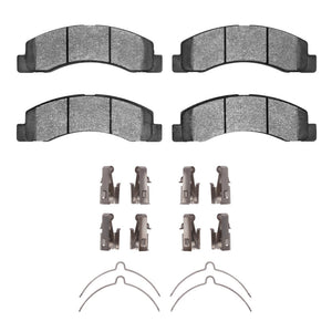 R1 99-05 Ford F-250 2WD (Super Duty) Front Semi Met Pads & Hardware Kit