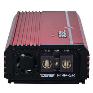 DS18 1-Channel Amp Class D Full-Range Monoblock 5000 Watts RMS/1ohm DPIV1/0 Terminals Included Red