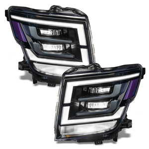 Oracle 21-22 Nissan Titan Demon Eye RGB Headlight Upgrade Kit - ColorSHIFT w/o Controller